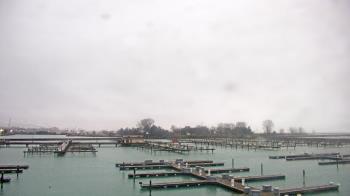 Weather camera view of Waukegan Harbor and Marina.