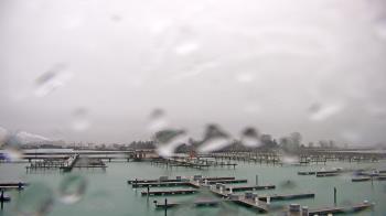Weather camera view of Waukegan Harbor and Marina.