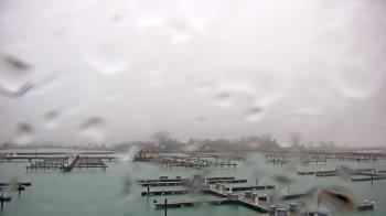 Weather camera view of Waukegan Harbor and Marina.