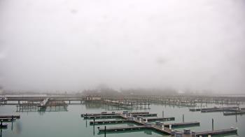 Weather camera view of Waukegan Harbor and Marina.