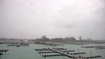 Weather camera view of Waukegan Harbor and Marina.