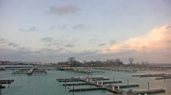 Weather camera view of Waukegan Harbor and Marina.