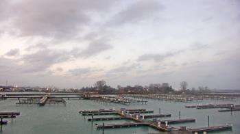 Weather camera view of Waukegan Harbor and Marina.
