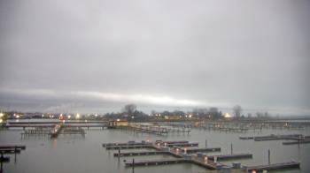 Weather camera view of Waukegan Harbor and Marina.