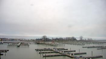 Weather camera view of Waukegan Harbor and Marina.