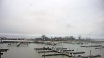 Weather camera view of Waukegan Harbor and Marina.