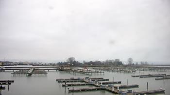 Weather camera view of Waukegan Harbor and Marina.