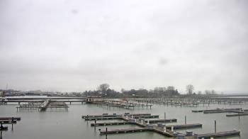 Weather camera view of Waukegan Harbor and Marina.