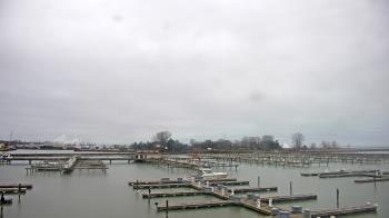 Weather camera view of Waukegan Harbor and Marina.