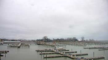 Weather camera view of Waukegan Harbor and Marina.