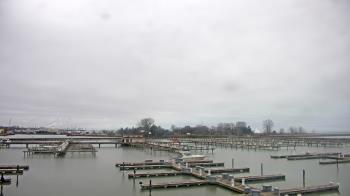 Weather camera view of Waukegan Harbor and Marina.