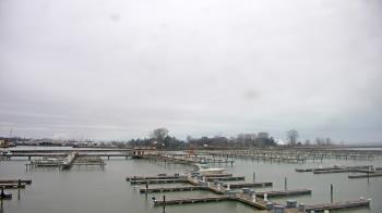 Weather camera view of Waukegan Harbor and Marina.