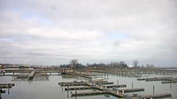 Weather camera view of Waukegan Harbor and Marina.
