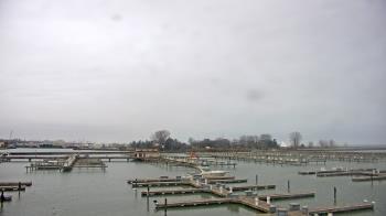 Weather camera view of Waukegan Harbor and Marina.