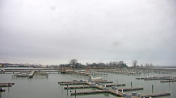 Weather camera view of Waukegan Harbor and Marina.