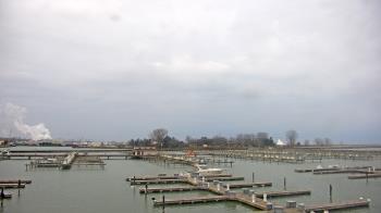 Weather camera view of Waukegan Harbor and Marina.