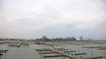 Weather camera view of Waukegan Harbor and Marina.