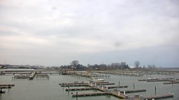 Weather camera view of Waukegan Harbor and Marina.