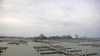 Weather camera view of Waukegan Harbor and Marina.