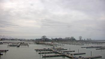 Weather camera view of Waukegan Harbor and Marina.