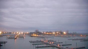 Weather camera view of Waukegan Harbor and Marina.