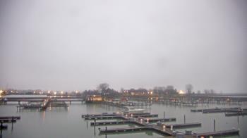 Weather camera view of Waukegan Harbor and Marina.