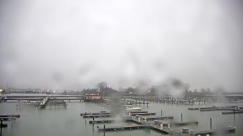 Weather camera view of Waukegan Harbor and Marina.