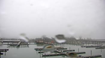 Weather camera view of Waukegan Harbor and Marina.