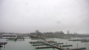 Weather camera view of Waukegan Harbor and Marina.