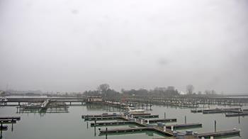 Weather camera view of Waukegan Harbor and Marina.