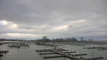 Weather camera view of Waukegan Harbor and Marina.