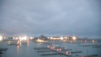 Weather camera view of Waukegan Harbor and Marina.
