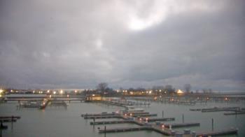 Weather camera view of Waukegan Harbor and Marina.