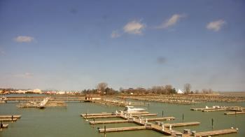 Weather camera view of Waukegan Harbor and Marina.