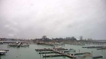 Weather camera view of Waukegan Harbor and Marina.