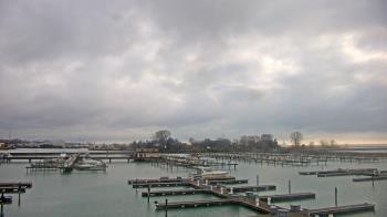 Weather camera view of Waukegan Harbor and Marina.