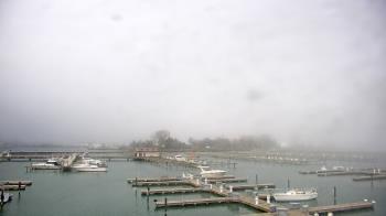 Weather camera view of Waukegan Harbor and Marina.