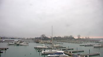Weather camera view of Waukegan Harbor and Marina.