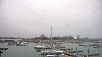 Weather camera view of Waukegan Harbor and Marina.