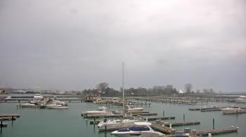 Weather camera view of Waukegan Harbor and Marina.