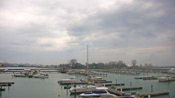 Weather camera view of Waukegan Harbor and Marina.