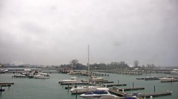 Weather camera view of Waukegan Harbor and Marina.