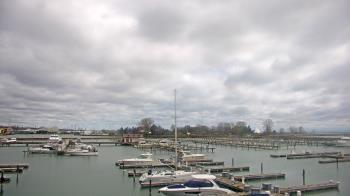Weather camera view of Waukegan Harbor and Marina.