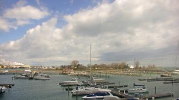Weather camera view of Waukegan Harbor and Marina.