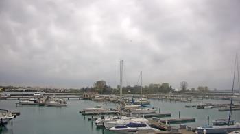 Weather camera view of Waukegan Harbor and Marina.