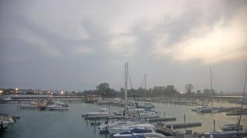 Weather camera view of Waukegan Harbor and Marina.