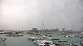 Weather camera view of Waukegan Harbor and Marina.