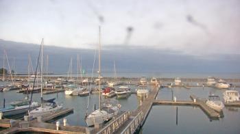 Weather camera view of Waukegan Harbor and Marina.