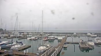 Weather camera view of Waukegan Harbor and Marina.