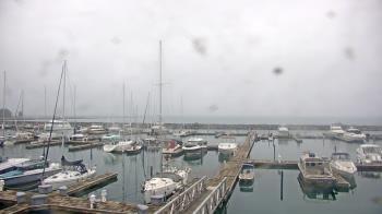 Weather camera view of Waukegan Harbor and Marina.